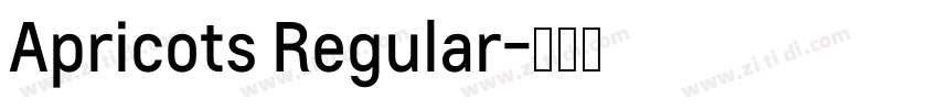 Apricots Regular字体转换